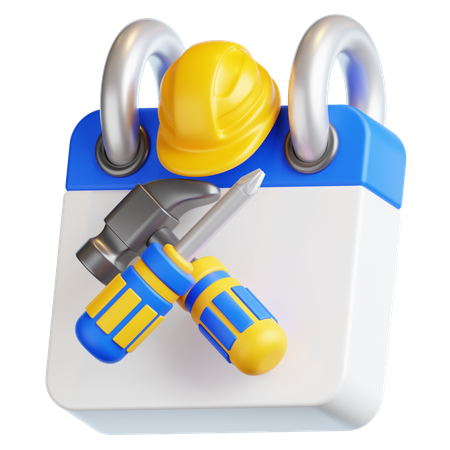 Data do Dia do Trabalho  3D Icon