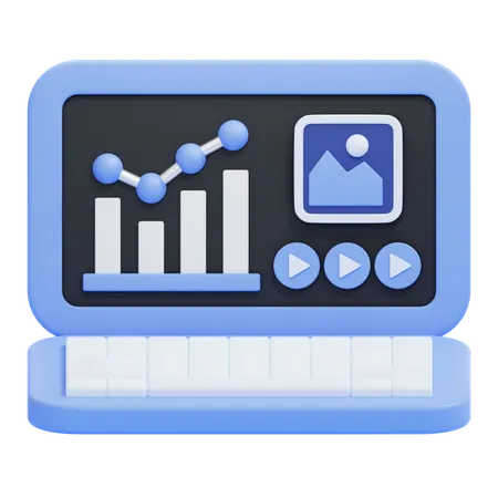 Data Driven Content  3D Icon