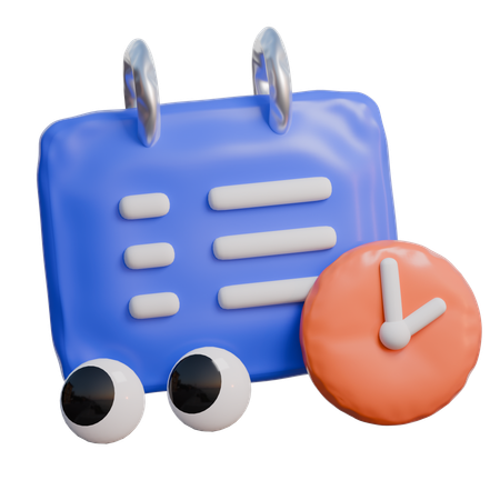 Data e hora  3D Icon