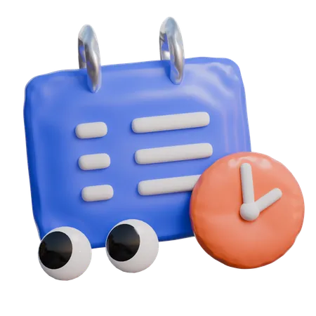 Data e hora  3D Icon