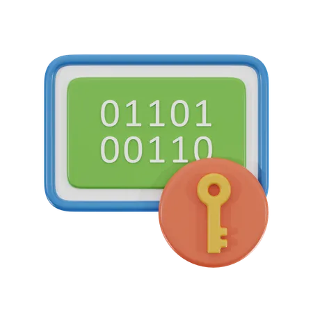 Data Encryption 3 D Icon 3D Icon