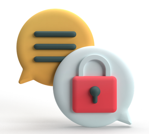 Data Encryption  3D Icon