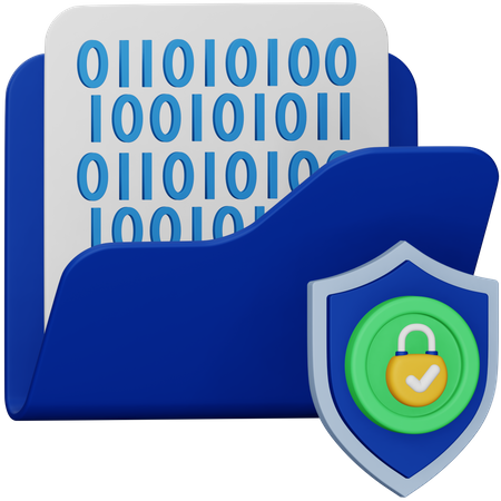 Data Encryption  3D Icon