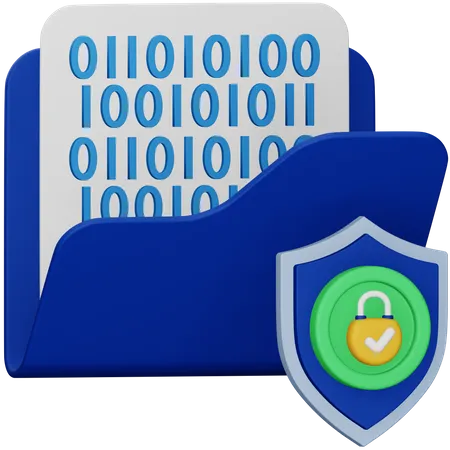 Data Encryption  3D Icon