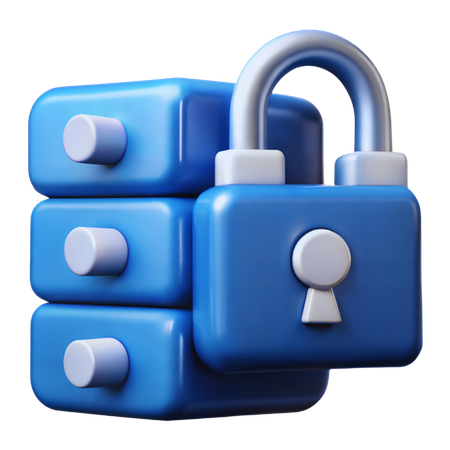 Data Encryption  3D Icon