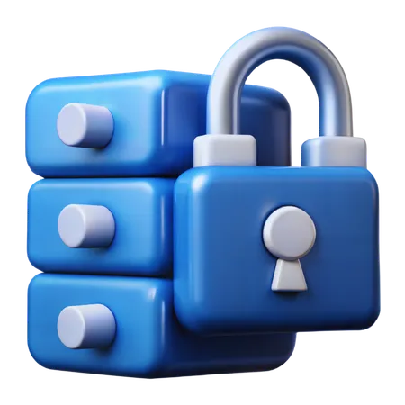 Data Encryption  3D Icon