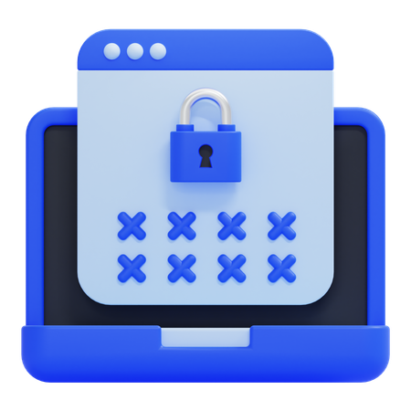 Data Encryption  3D Icon