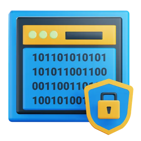 Data Encryption  3D Icon