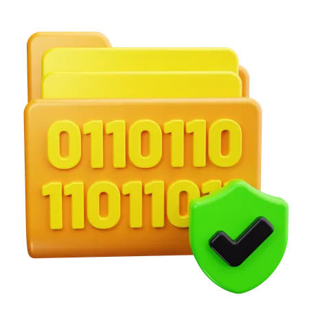 Data Encryption  3D Icon