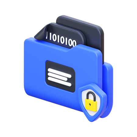 Data Encryption  3D Icon