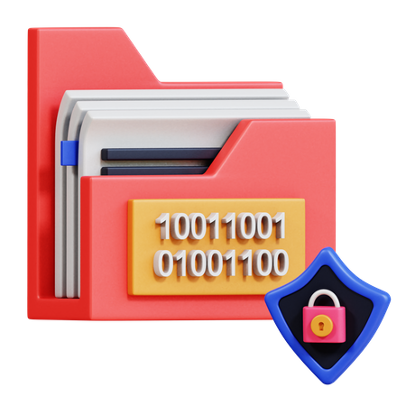 Data Encryption  3D Icon