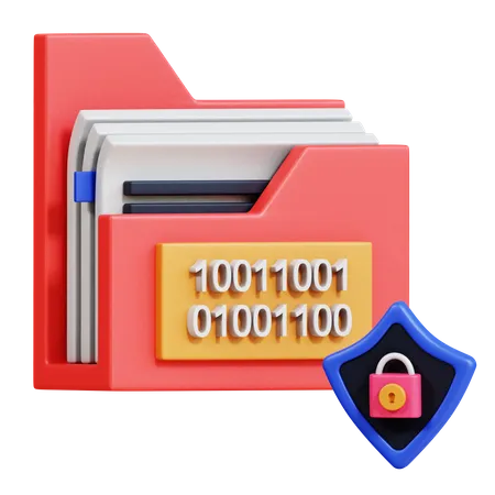 Data Encryption  3D Icon