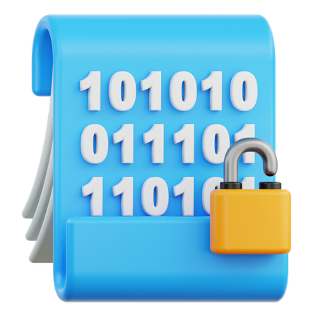 Data Encryption  3D Icon