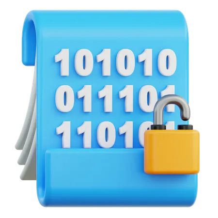 Data Encryption  3D Icon