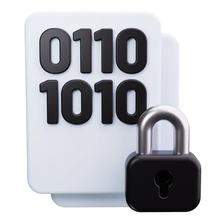 Data Encryption  3D Icon