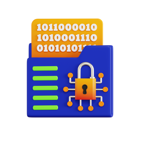 Data Encryption  3D Icon