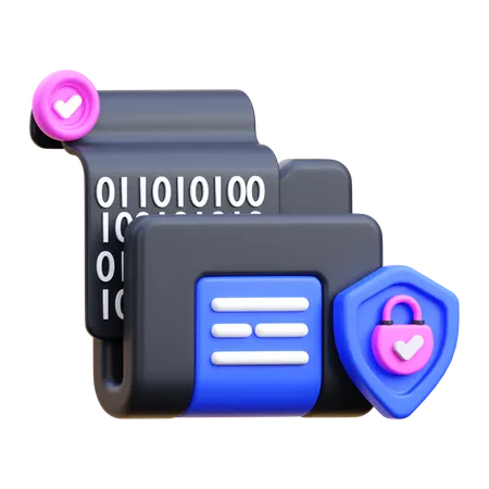 Data Encryption  3D Icon