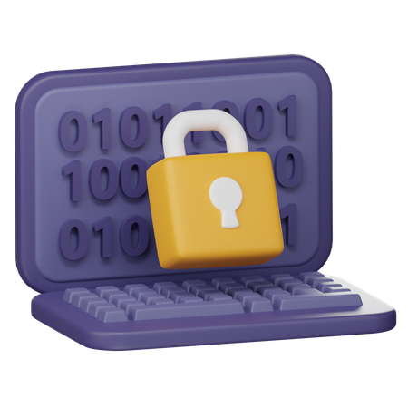 Data Encryption  3D Icon