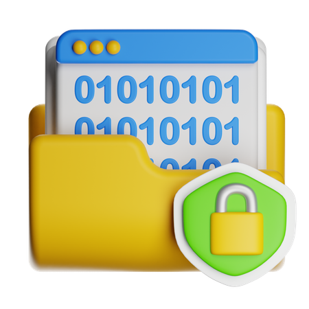 Data Encryption  3D Icon