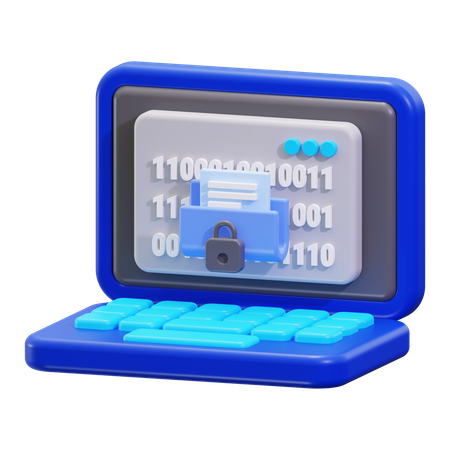 Data Encryption  3D Icon
