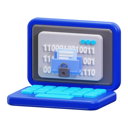 Data Encryption  3D Icon