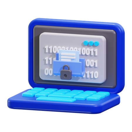 Data Encryption  3D Icon