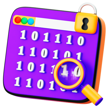 Data Encryption  3D Icon