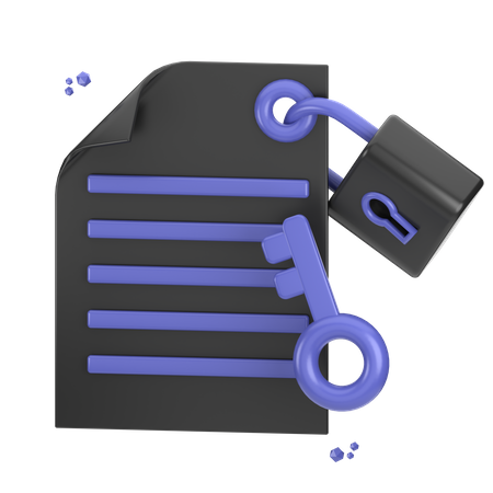 Data Encryption  3D Icon