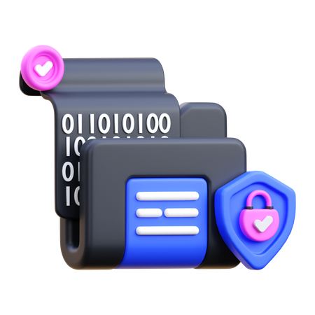 Data Encryption  3D Icon