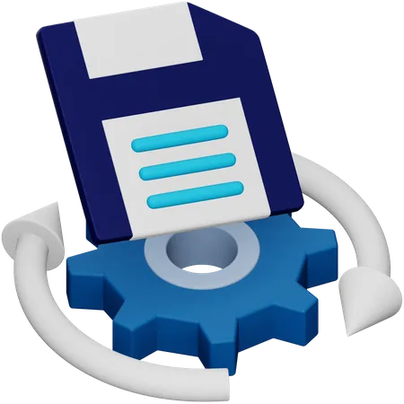 Data Error Recovery  3D Icon