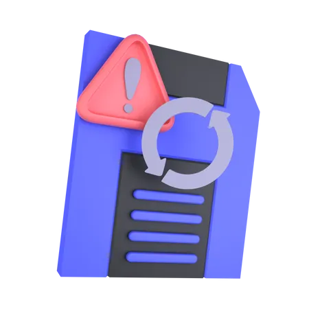 Data Error Recovery  3D Icon