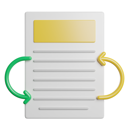 Data exchange  3D Icon