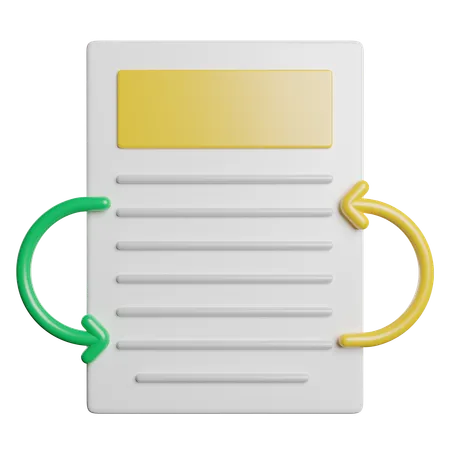 Data exchange  3D Icon