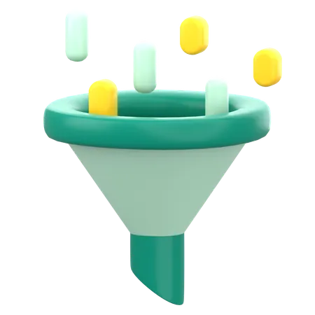 Data Filter  3D Icon