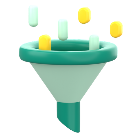 Data Filter  3D Icon