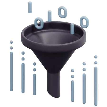 Data Filter  3D Icon