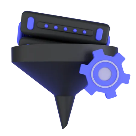Data Filtering  3D Icon