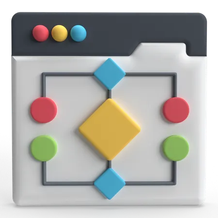 데이터 흐름  3D Icon