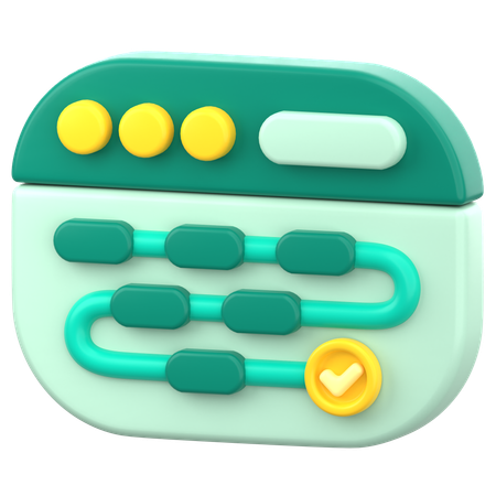 Data Flow  3D Icon