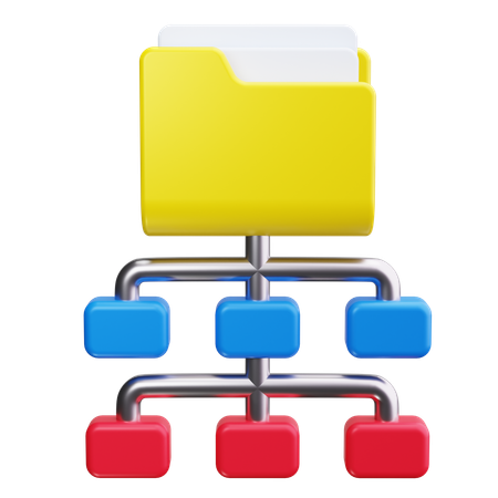 Data Flow  3D Icon