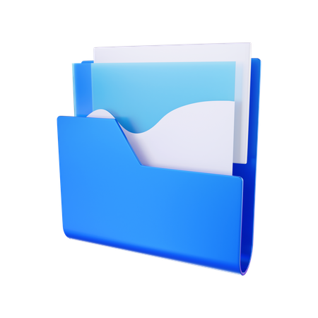 Data Folder  3D Icon