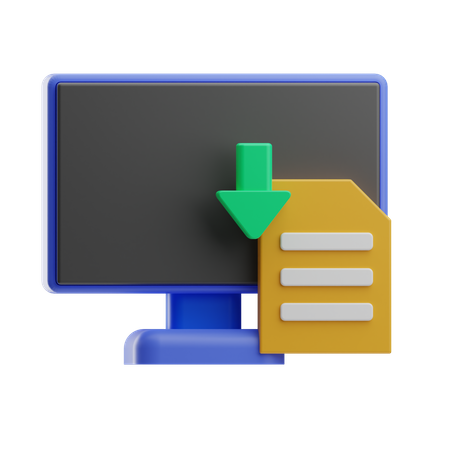 Data gathering  3D Icon