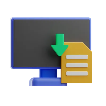 Data gathering  3D Icon