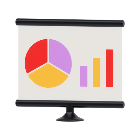 Data Graph  3D Icon