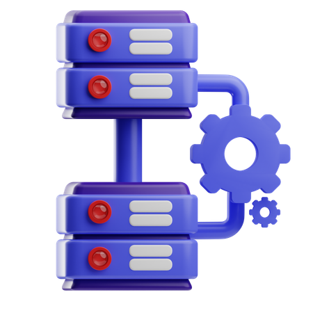 Data Integrated  3D Icon