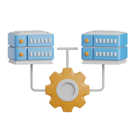 Data Integrated  3D Icon