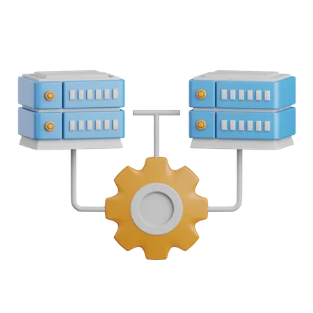 3 D Rendering Data Integrated Isolated Useful For Cloud Network Computing Technology Database Server And Connection Design Element 3D Icon