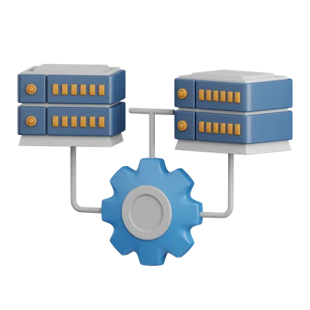 3 D Rendering Data Integrated Isolated Useful For Cloud Network Computing Technology Database Server And Connection Design Element 3D Icon