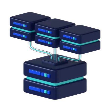 Data Integration  3D Icon