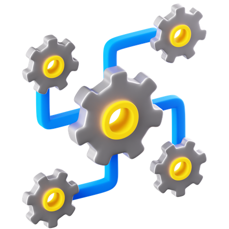 Data Integration  3D Icon